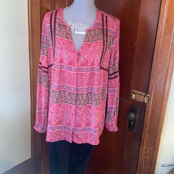 🌸St. John’s bay boho pink paisley tunic🌸 - Picture 2 of 8